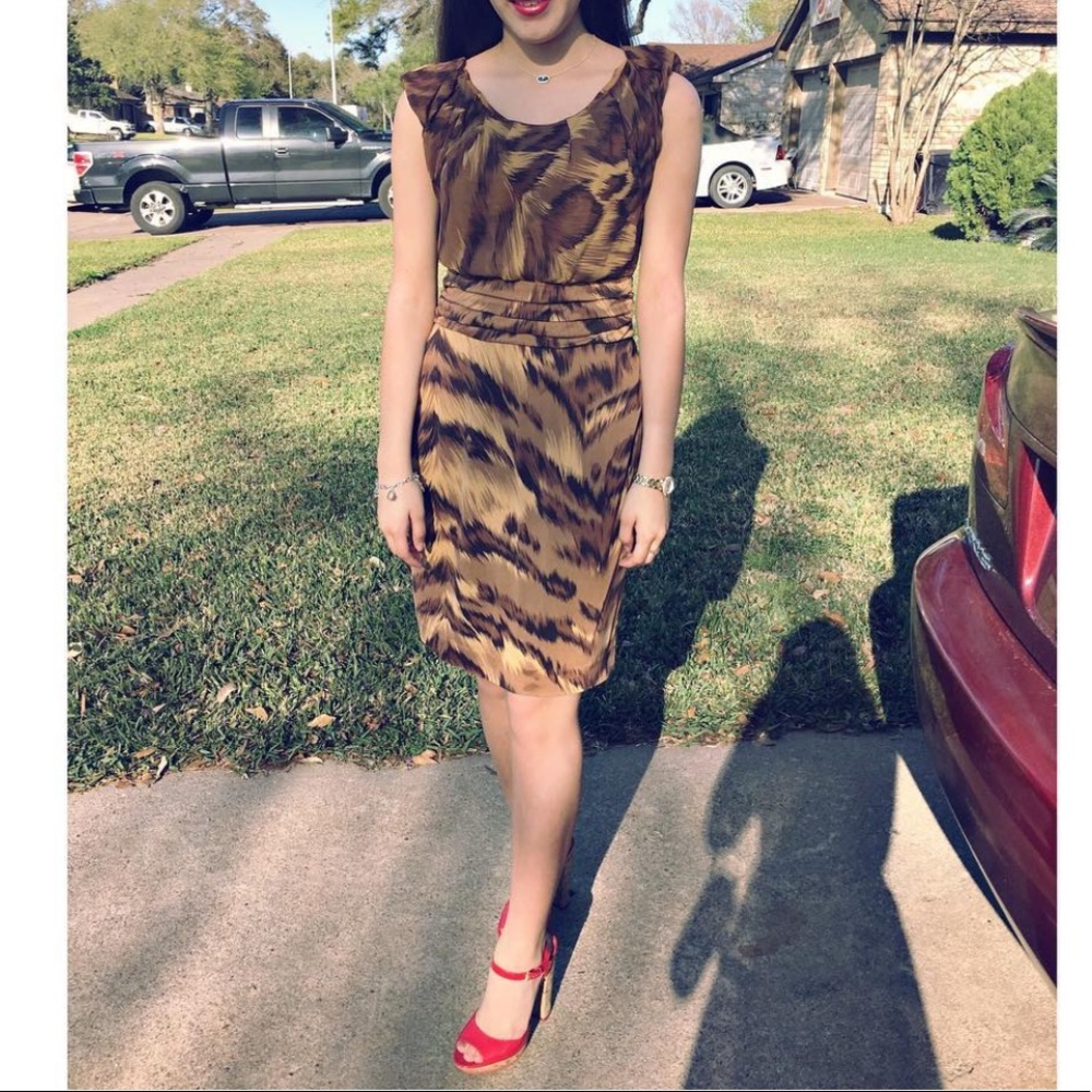 DVF silk dress